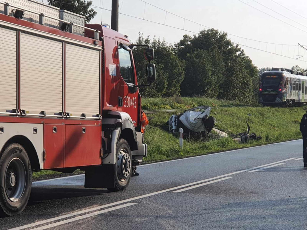 Wypadek na przejeździe kolejowym pod Będzinem