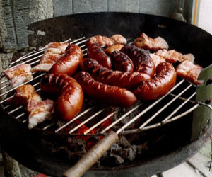 Grill piknik kiełbaski mięso