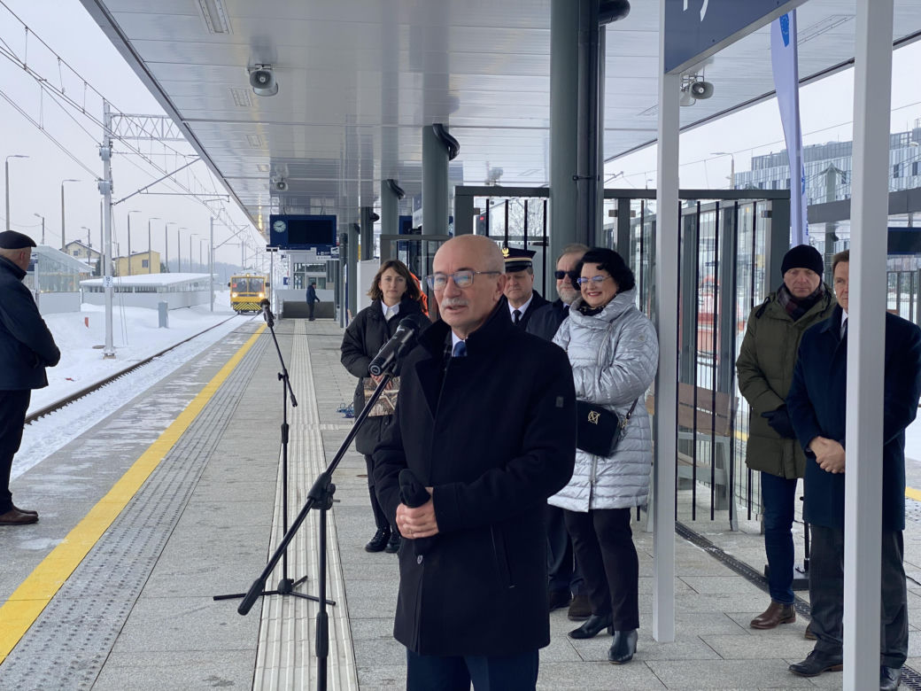 Otwarcie nowej linii kolejowej do lotniska w Pyrzowicach