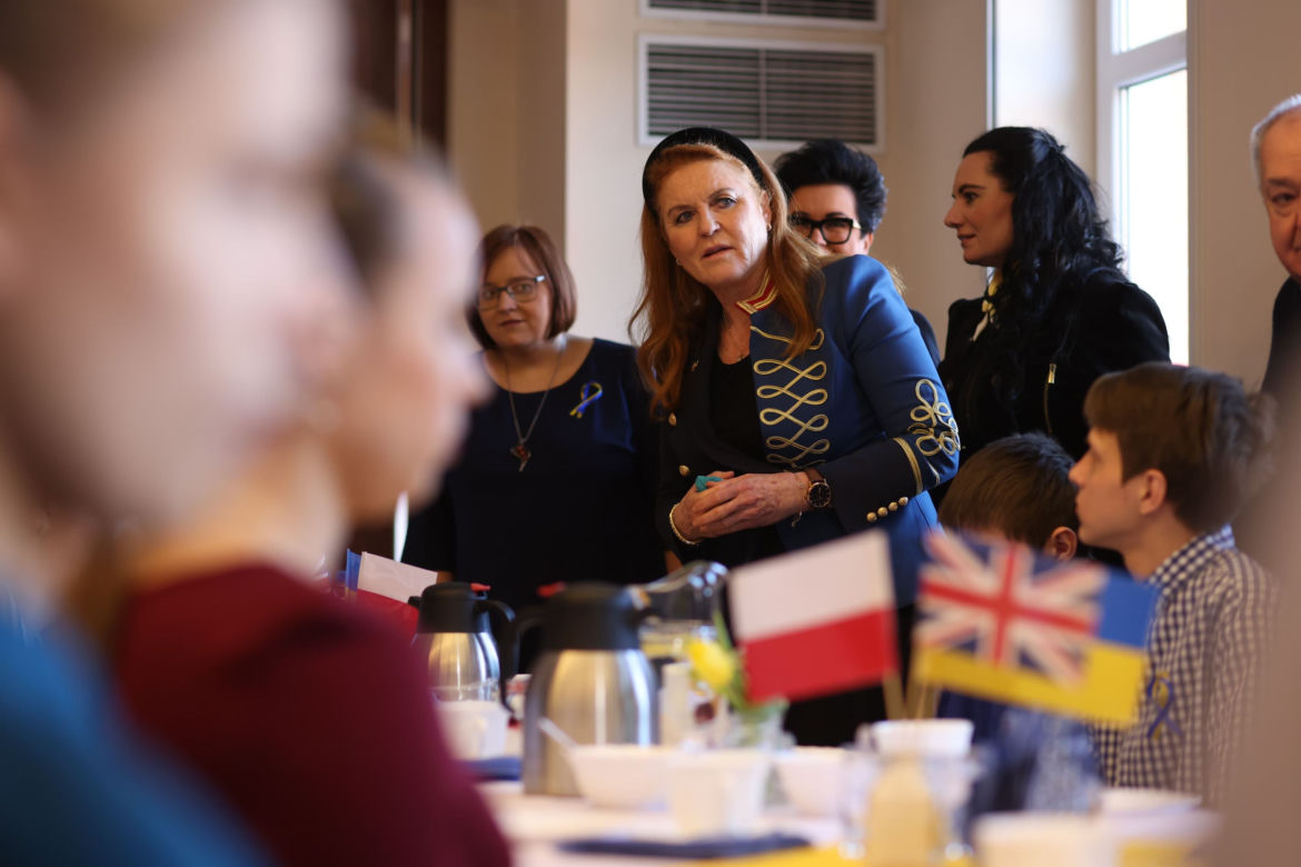 Dąbrowa Górnicza: Sarah Ferguson, księżna Yorku, odwiedziła dzieci z Dąbrowy Górniczej
