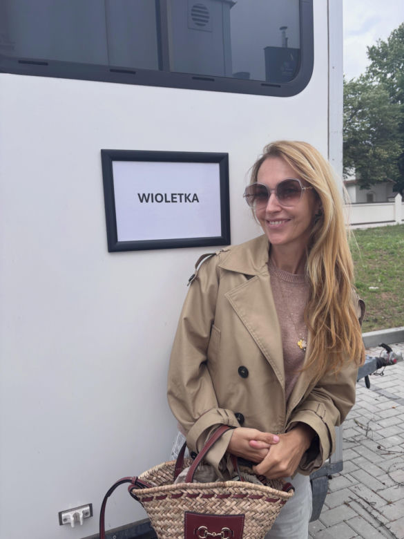 Ranczo 11 sezon. Wioletka (Magdalena Waligórska) na planie w Jeruzalu