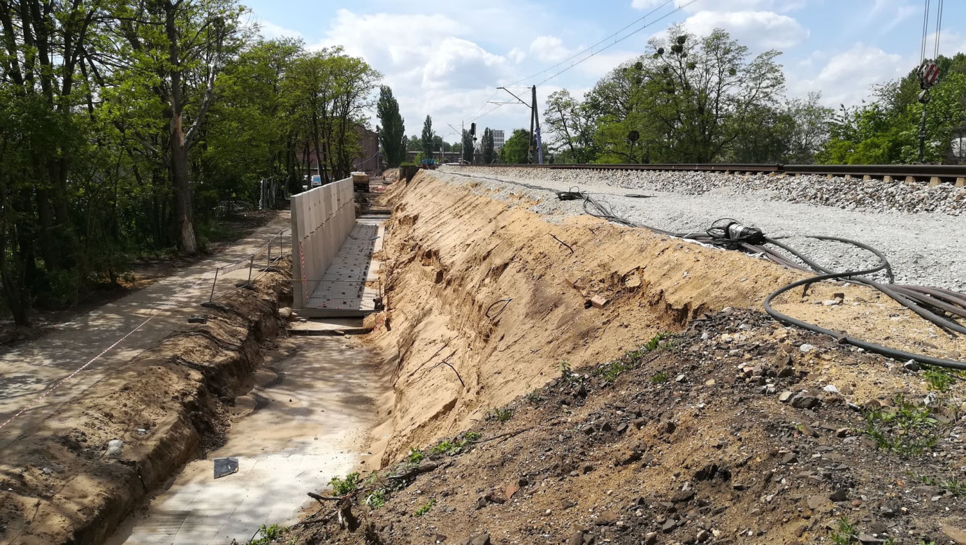 Trwa budowa nowego przystanku Wrocław Szczepin