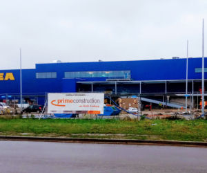 Budowa sklepu IKEA w Szczecinie - październik 2020