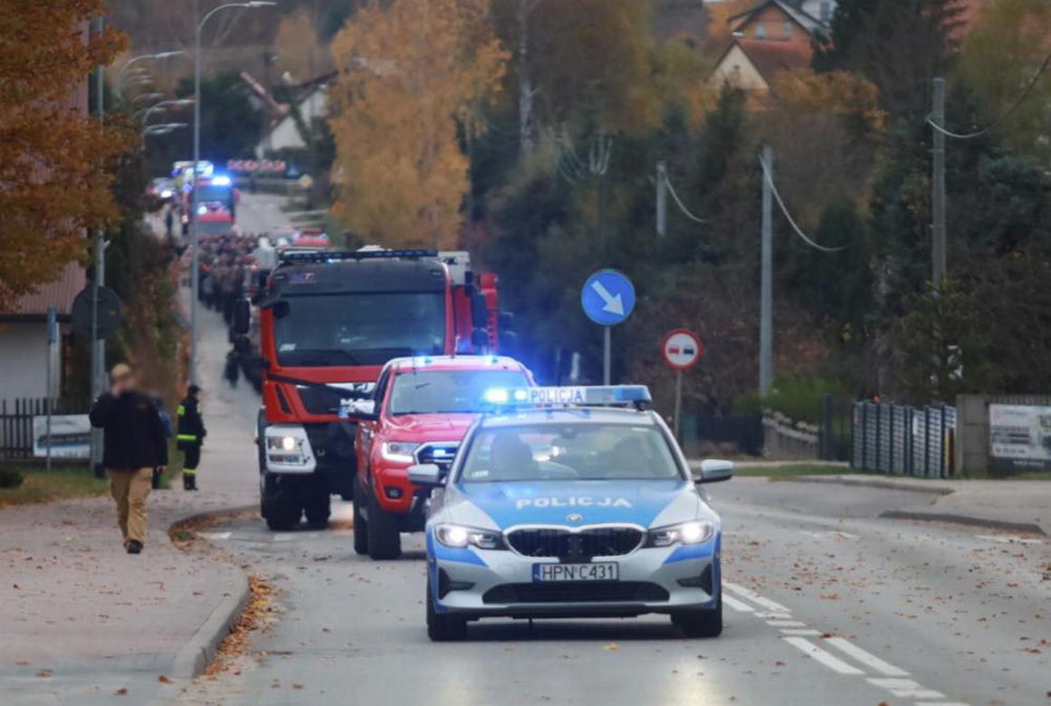 Przejmujący pogrzeb strażaka, który zginął podczas obławy na Grzegorza Borysa