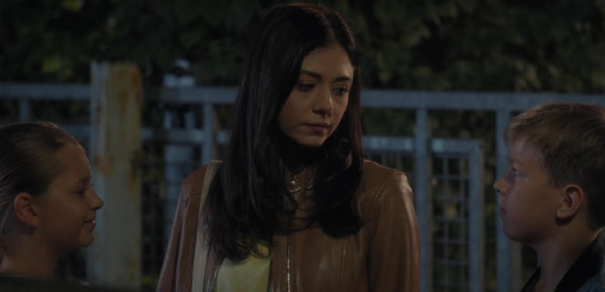 M jak miłość odc. 1913. Iza (Adriana Kalska), Szymek (Staś Szczypiński), Maja (Laura Jankowska)