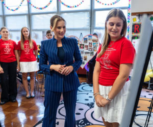 Marta Nawrocka na wizycie w USA. Jej kreacja wzbudziła zachwyt