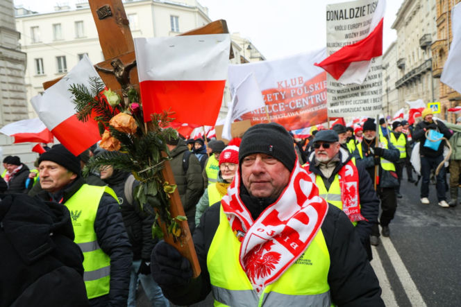 Protest rolników w Warszawie (9.01.2026)