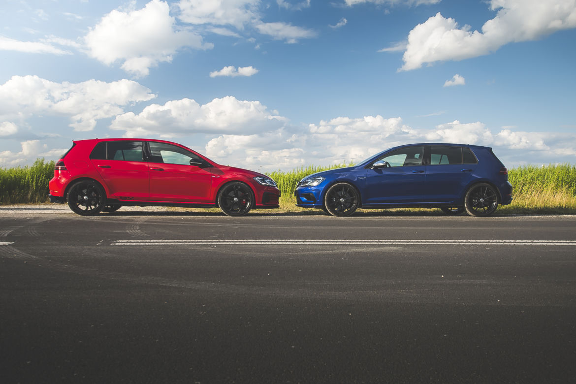 Volkswagen Golf GTI TCR 5D 2.0 TSI 290 KM DSG7 vs. Volkswagen Golf R 5D 2.0 TSI 300 KM DSG7 4Motion