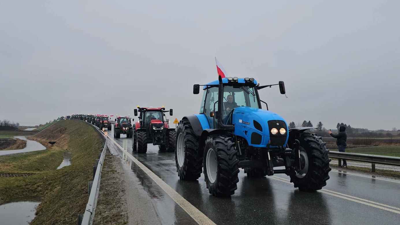 Protest rolników z Podkarpacia w Przeworsku