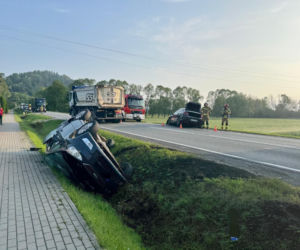Wypadek w Czchowie. Droga krajowa nr 75 zablokowana w obu kierunkach
