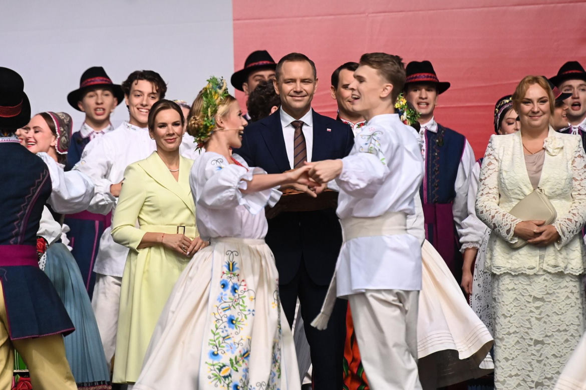 Marta Nawrocka na Dożynkach Prezydenkich
