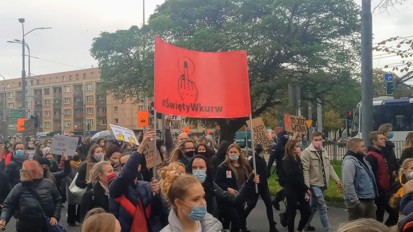 Protest kobiet w Szczecinie - 28.10.2020
