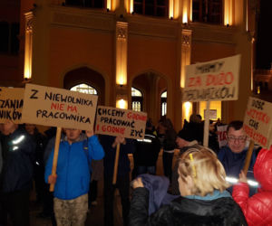 Protest pracowników Poczty Polskiej