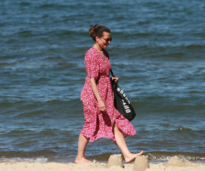Katarzyna Herman na plaży