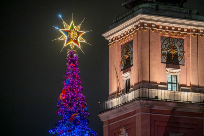 Świąteczna iluminacja 2025/2026 w Warszawie