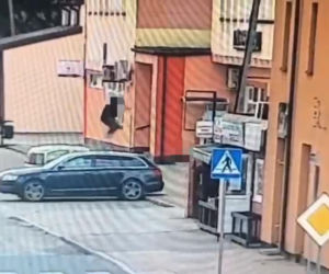 Jak dzikusy skakali po zaparkowanych autach! Wszystko nagrały kamery. Wstyd!