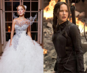 Gwiazda nowych Igrzysk śmierci zaskoczyła kreacją. Włożyła suknię ślubną Katniss [ZDJĘCIA]