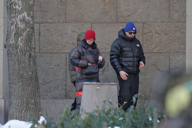 Tomasz Karolak  i Viola Kołakowska na spacerze