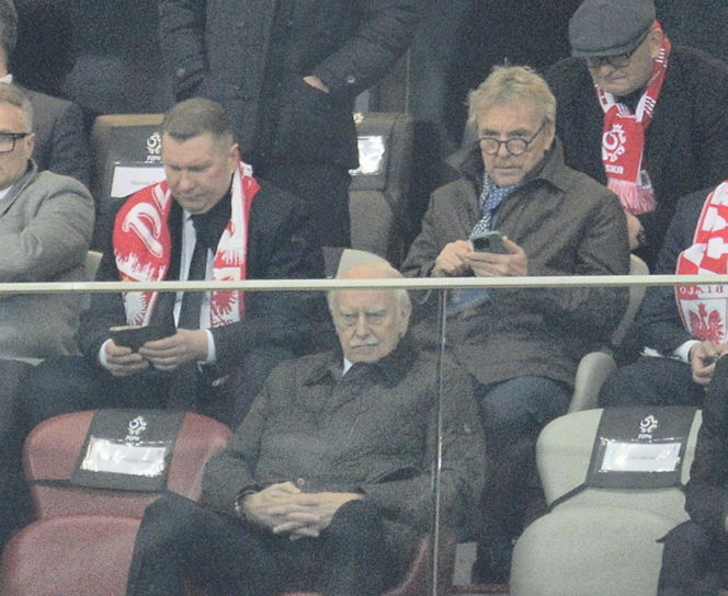 Karol Nawrocki i Przemysław Czarnek na mecze Polska - Albania