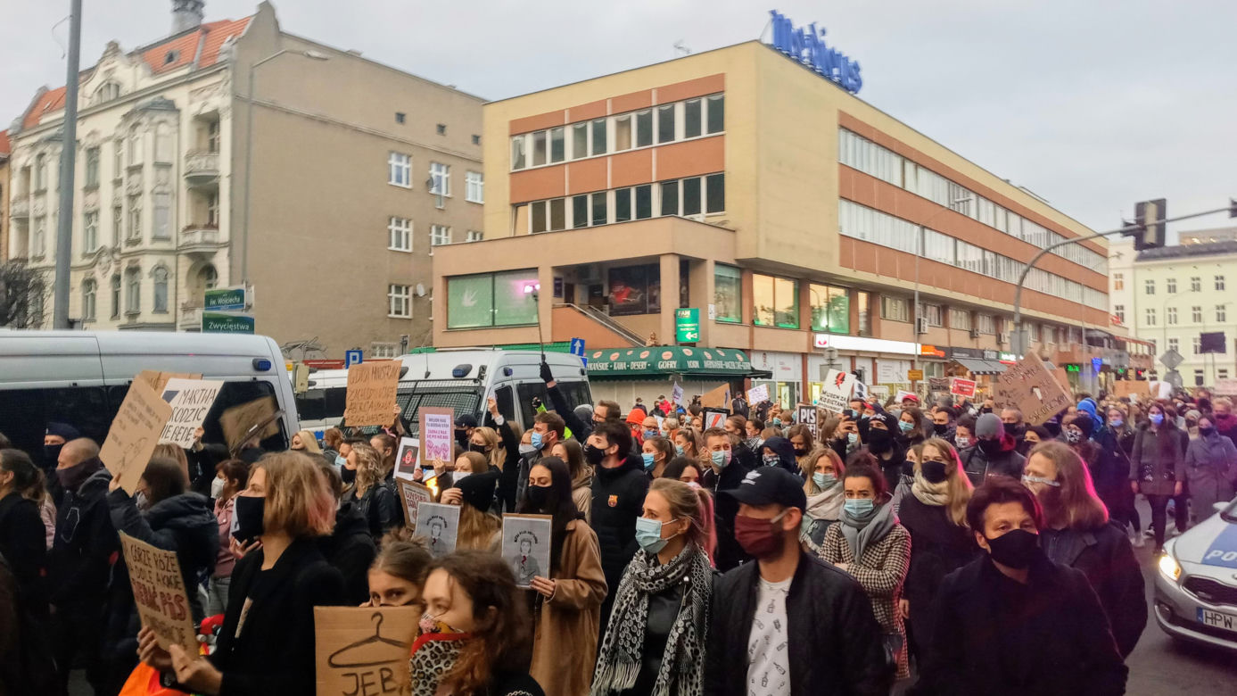 Protest kobiet w Szczecinie 27.10.2020