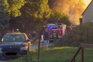 Pożar wędzarni pod Płockiem