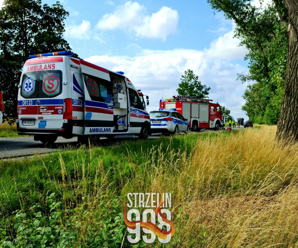 Wypadek na trasie między Strzelinem a Wrocławiem