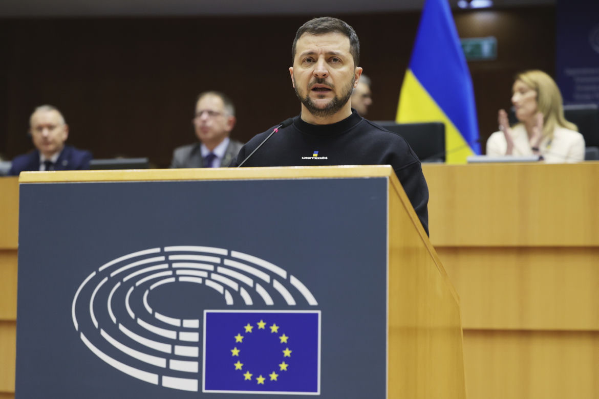 Zełeński w Brukseli