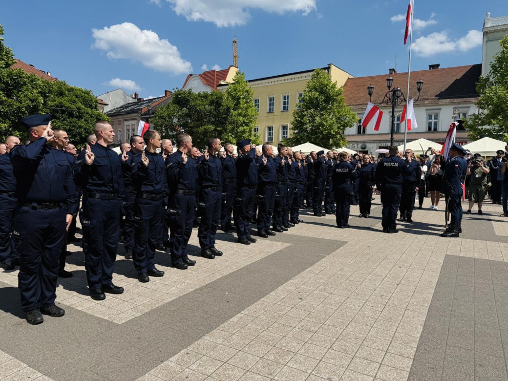 Ślubowanie nowych policjantów Śląskiej Policji