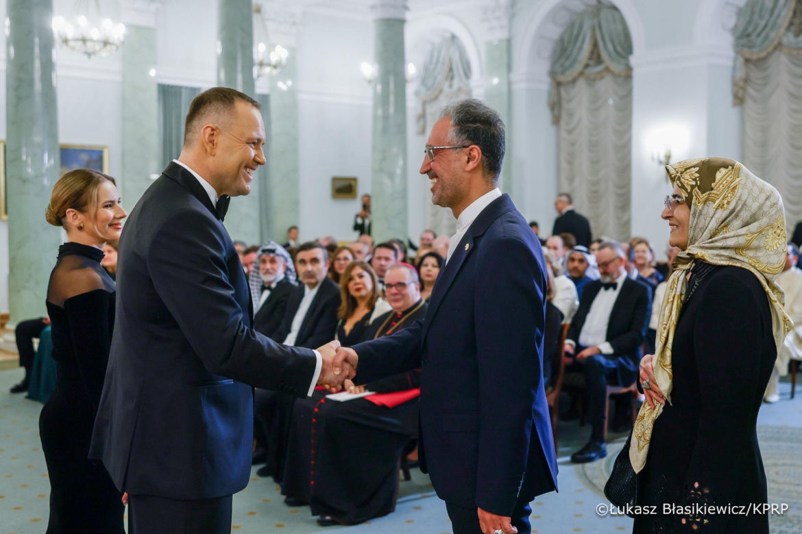 Nawroccy zadali szyku na spotkaniu z Korpusem Dyplomatycznym