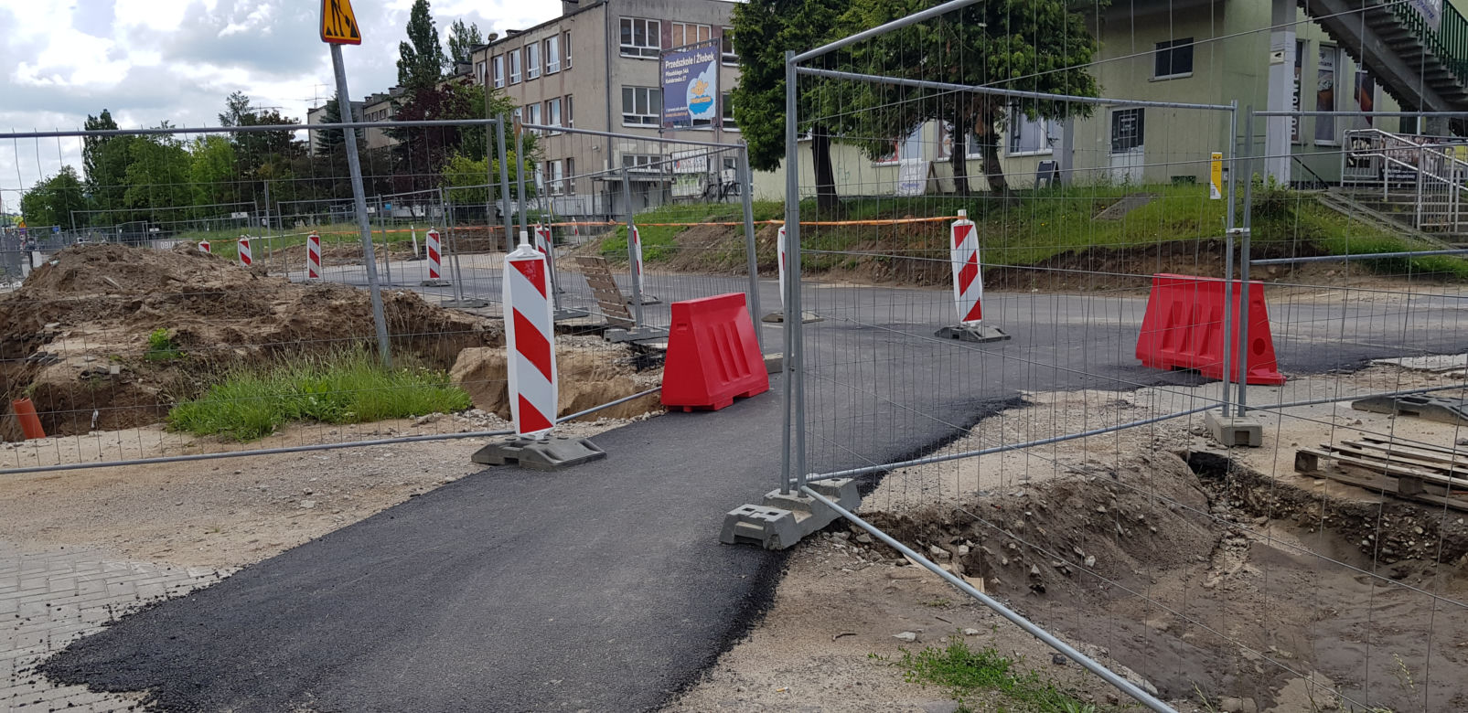 Jak teraz wygląda plac budowy na odcinku Piłsudskiego od skrzyżowania z Dworcową do skrzyżowania z Leonharda i Wyszyńskiego
