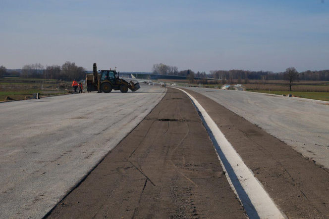 Postępy na budowie A2 Siedlce - Biała Podlaska