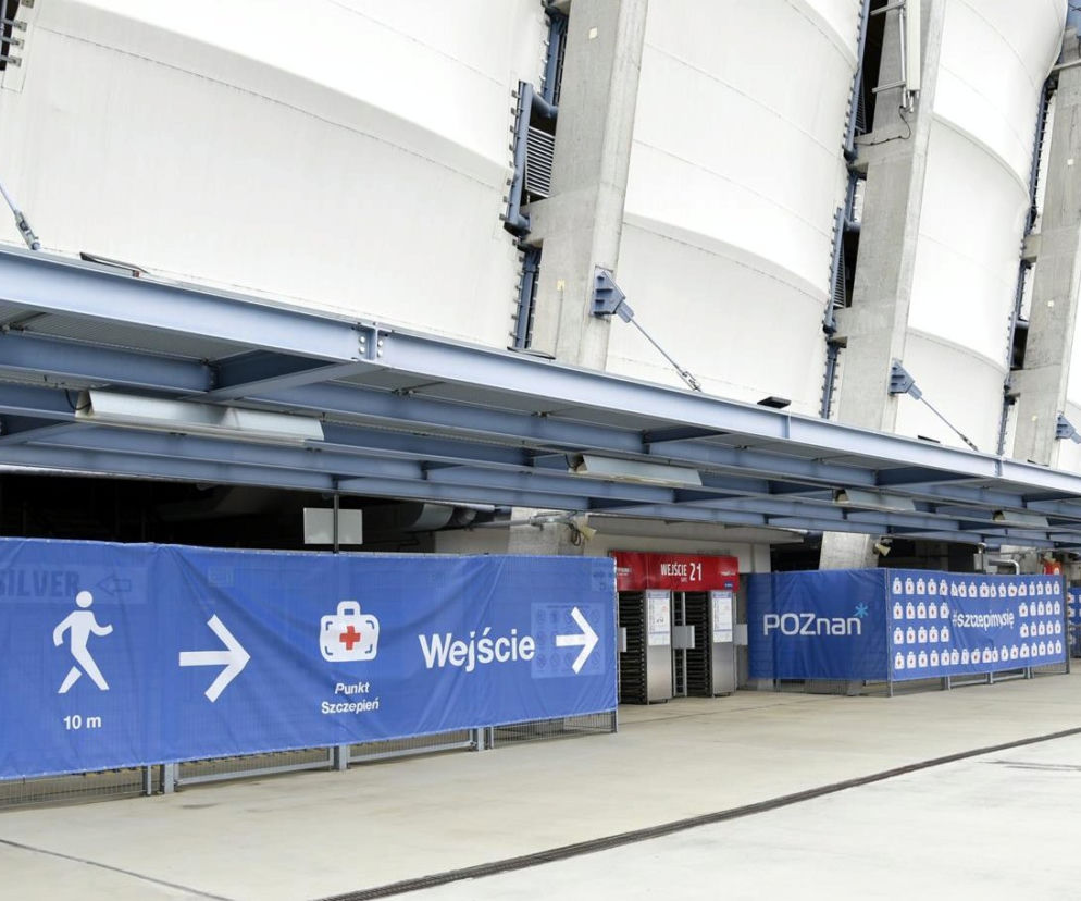 Punkt Szczepień Powszechnych na Stadionie Miejskim w Poznaniu