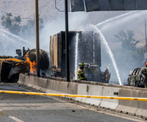 Potężny wybuch na ruchliwej trasie! Wiele ofiar