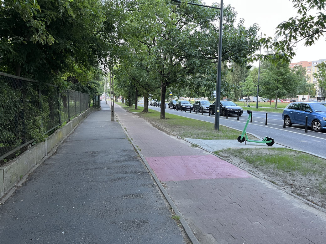 Trwają prace na ulicy Sokratesa na Bielanach 