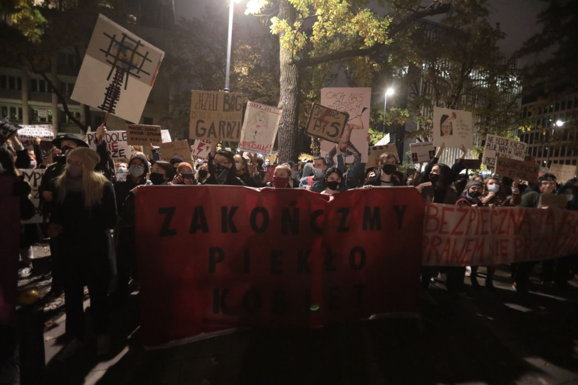 Strajk kobiet w Warszawie