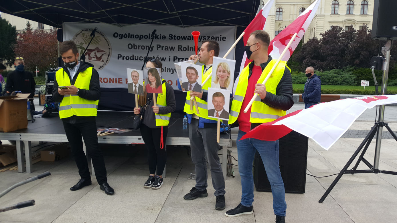 Protest rolników w Bydgoszczy 