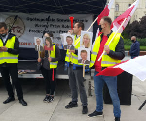 Protest rolników w Bydgoszczy 