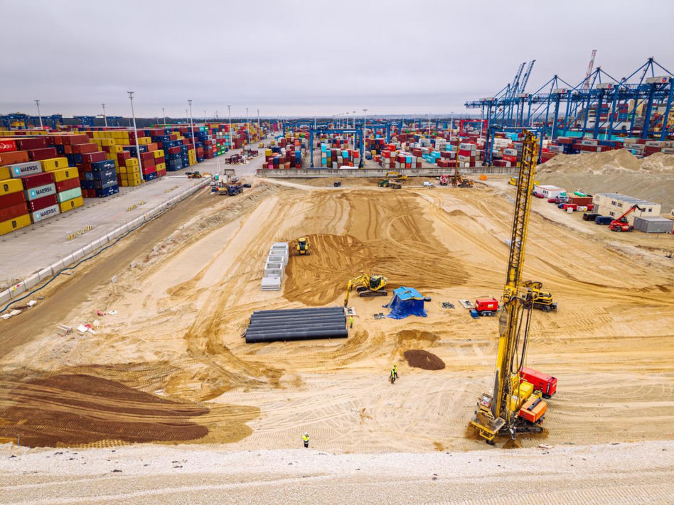 Budowa Terminala T5 Baltic Hub - kwiecień 2026