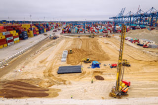 Budowa Terminala T5 Baltic Hub - kwiecień 2026