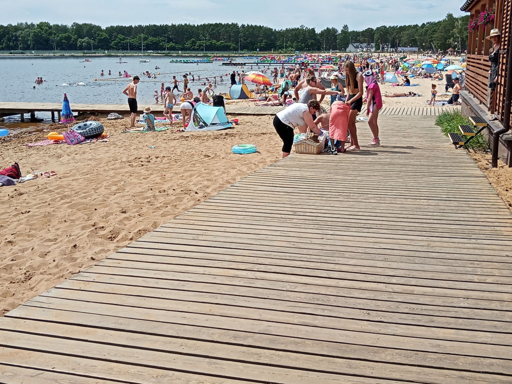Zalew w Sielpi cieszy się dużą popularnością