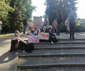 Wyszli na ulicę domagać się klimatycznej sprawiedliwości. 