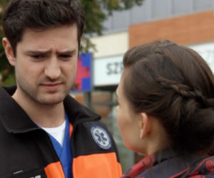 Na dobre i na złe odc. 604. Adam Krajewski (Grzegorz Daukszewicz), Blanka (Pola Gonciarz)