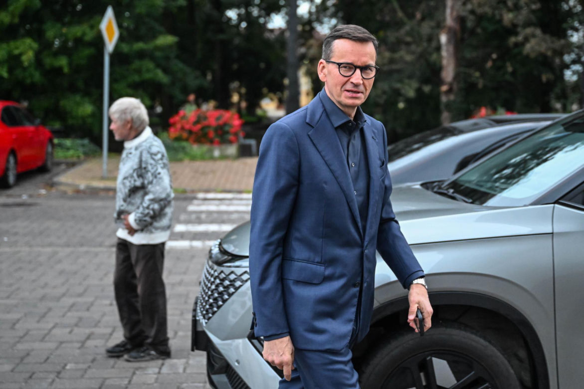 Mateusz Morawiecki podczas spotkania z mieszkańcami Janowa Lubelskiego