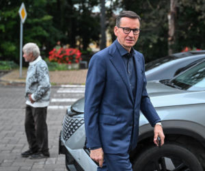 Mateusz Morawiecki podczas spotkania z mieszkańcami Janowa Lubelskiego