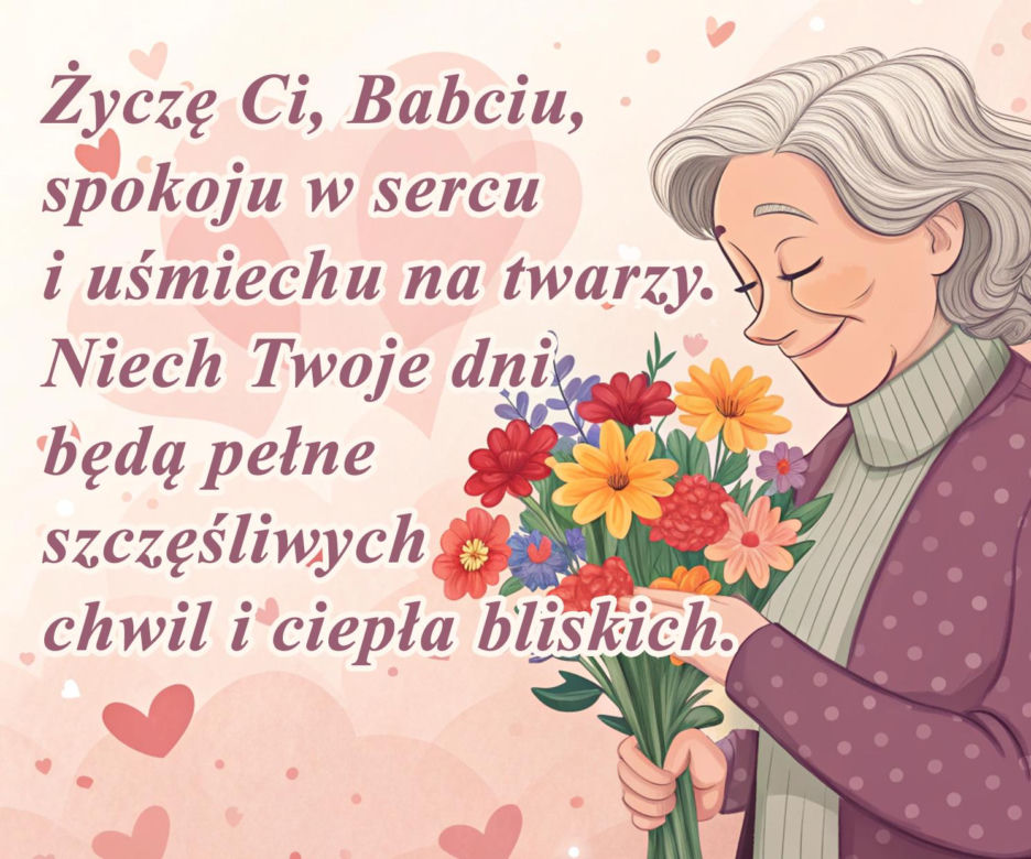 Dzień Babci - Kartka z życzeniami