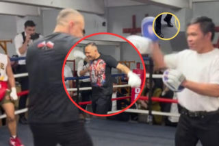 Karol Nawrocki bił w tarczę legendy boksu, ale to buty prezydenta skradły show! Ludzie mają ubaw po pachy