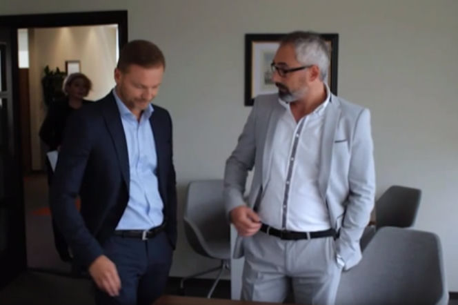 M jak miłość po wakacjach 2017, Marta (Dominika Ostałowska), Andrzej (Krystian Wieczorek), Adam (Jacek Kopczyński)