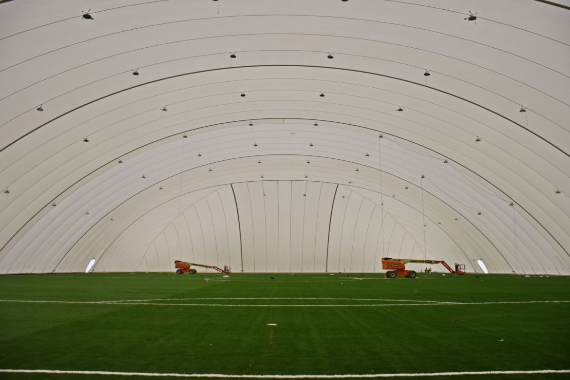 Budowa stadionu w Szczecinie - grudzień 2020