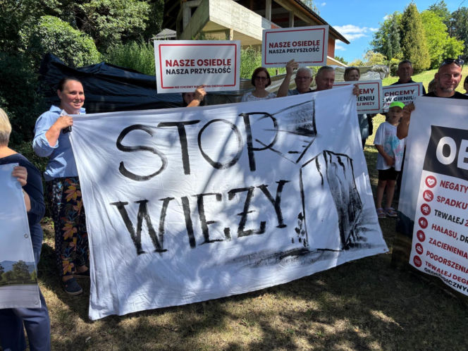 Protest mieszkańców Zabełcza