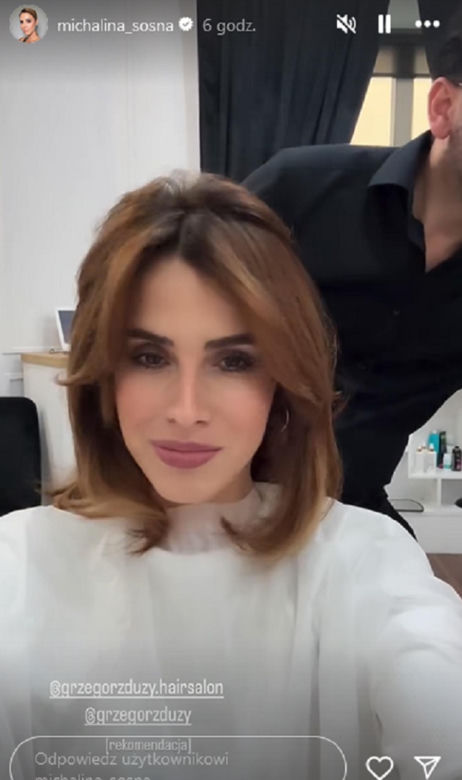 Michalina Sosna na Instagramie w nowej fryzurze
